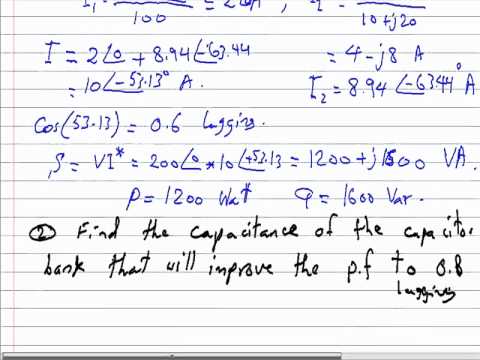 Power Factor Correction Capacitors matrixlab-examples.com