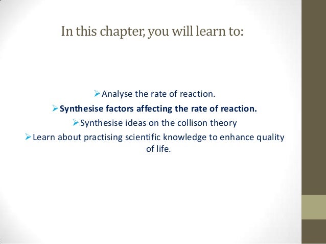 Factors That Affect the Rate of Reaction of Peroxidase