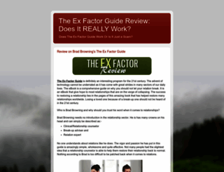 The Ex Factor Guide Review Does It Work? A SCAM?