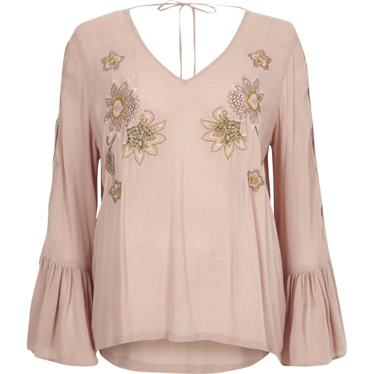 River Island Lace Top Size 10 Gold Bronze eBay