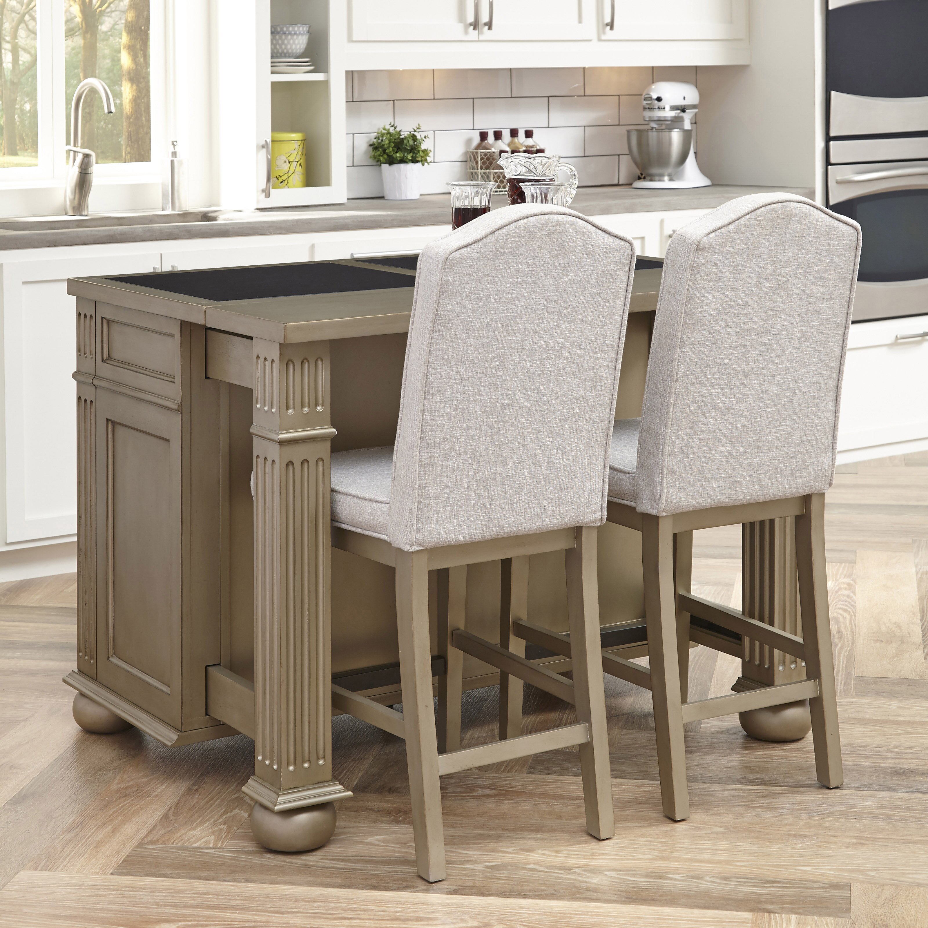 Home Styles Home Styles Kitchen Island with Two Stools